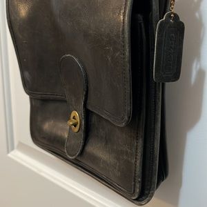 Classic Coach Leather Crossbody Bag